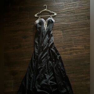 Black and rhinestone elegant dress